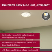 LED-plafondlamp Cremona White Select 370mm 230V 21,2W Wit/Transparant