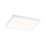 Modern square white LED ceiling panel with warm white light for living spaces