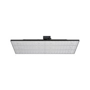 Flaches LED-Panel mit schwarzem Rahmen und vielen kleinen LEDs für moderne Raumbeleuchtung