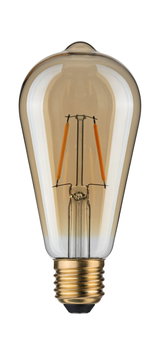 Vintage LED bulb with amber glass and E27 base for decorative lighting and warm ambiance