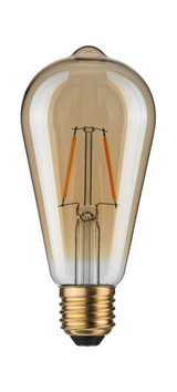 Ampoule LED vintage en verre ambré avec culot E27 pour éclairage décoratif chaleureux