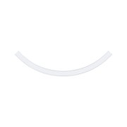 Curved white LED light strip for flexible indoor lighting solutions