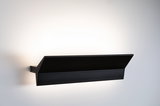 Sort metal væglampe med indirekte lys til moderne opholdsrum og LED-belysning