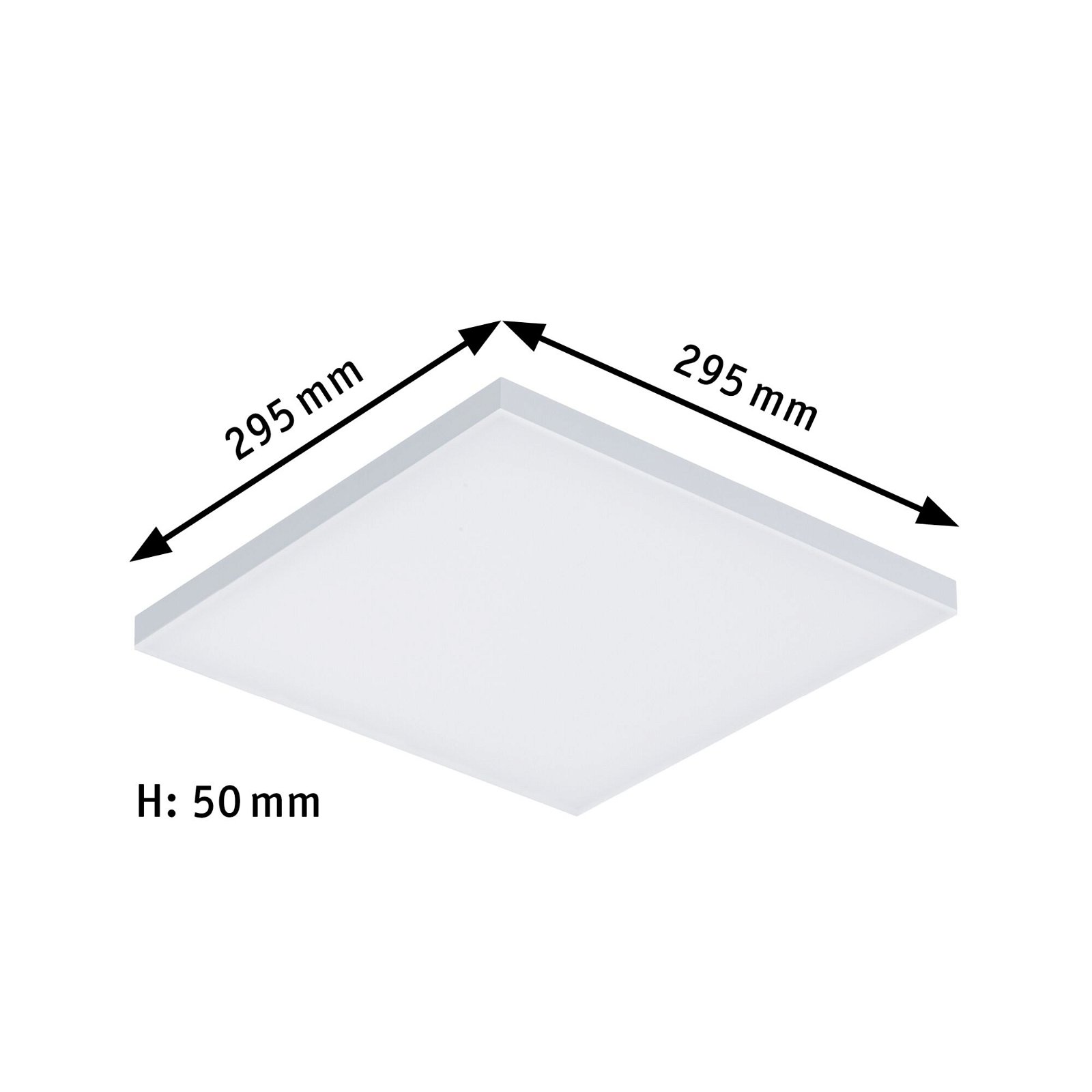 LED Panel Smart Home Zigbee Velora square 295x295mm Tunable White Matt white dimmable