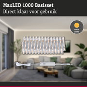 MaxLED 1000 basisset met warm wit licht, inclusief voeding en kabel voor eenvoudige installatie