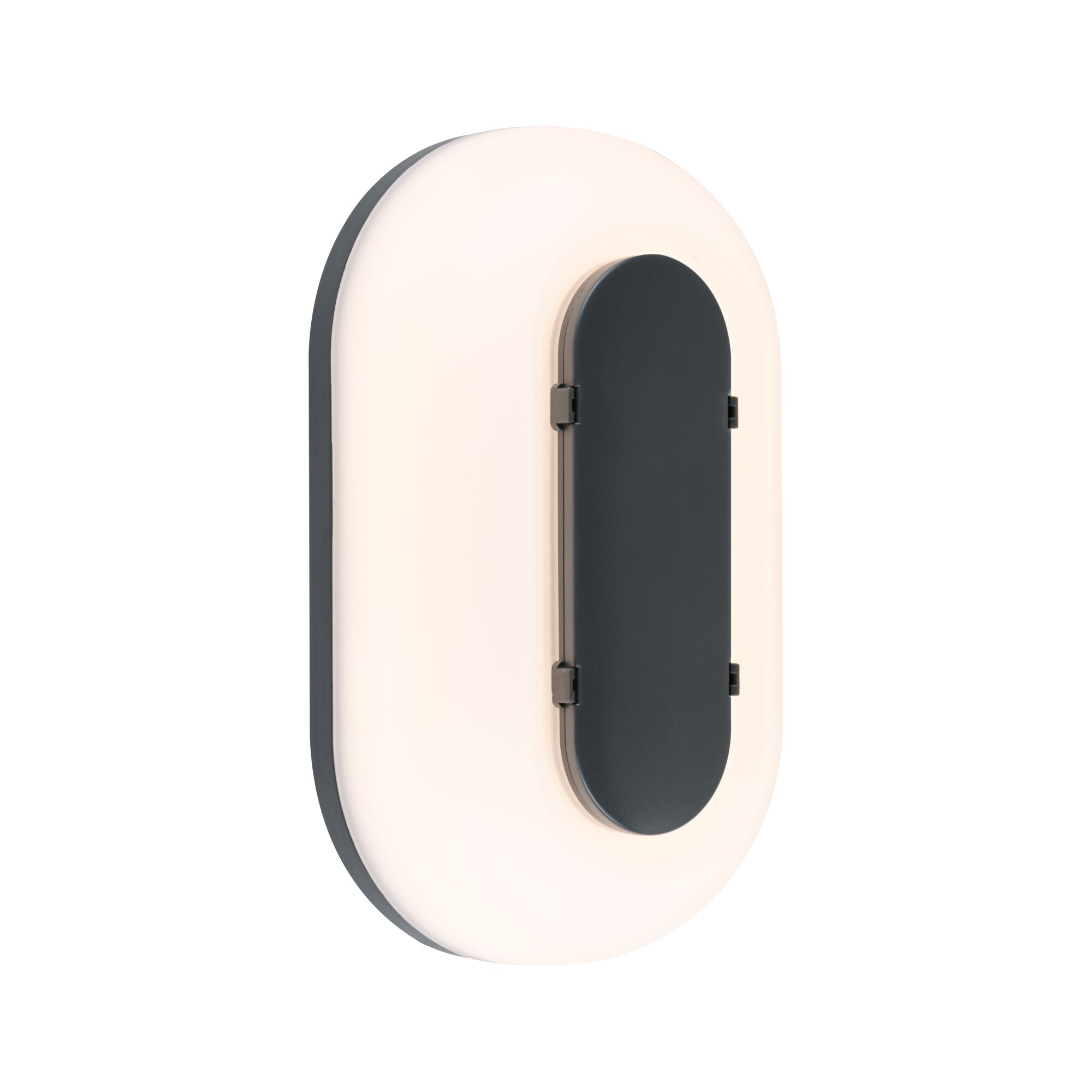 LED Exterior wall light Elunor IP65 elongated 122x212mm 2200 - 4000K 18,5W 1460lm 230V Anthracite/White Polycarbonate