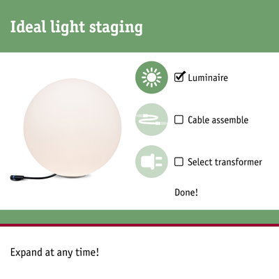 Round white luminaire with black cable for light staging, perfect for indoor lighting and decoration