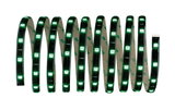 Bande LED flexible avec lumières vertes et dos adhésif pour solutions d'éclairage polyvalentes.