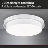 Runde weiße LED-Deckenleuchte aus Kunststoff für gleichmäßige Raumbeleuchtung