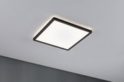 Modernes quadratisches Deckenlicht mit schwarzem Rahmen und weißem Diffusor für Wohnraumbeleuchtung