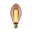 Inner Glow Edition Ampoule LED Arc E27 230V 160lm 3,5W 1800K Doré Ampoule LED vintage en verre ambré avec filament décoratif et culot E27 pour lumière chaude