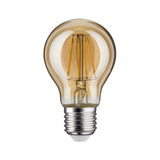 LED light bulb with amber glass and E27 base for energy-efficient lighting solutions