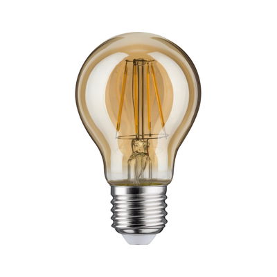 LED light bulb with amber glass and E27 base for energy-efficient lighting solutions