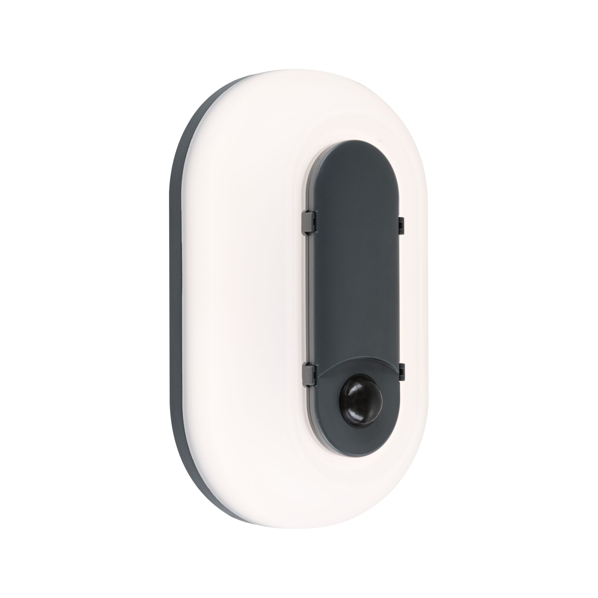 LED-wandarmatuur voor buiten Elunor incl. bewegingsmelder IP65 langwerpig 122x212mm 2200 - 4000K 18,5W 1445lm 230V Antraciet/Wit Polycarbonaat