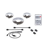 LED-Lichtband Set mit Fernbedienung, USB-Kabel und Clips, flexibles RGB-Band für individuelle Beleuchtung