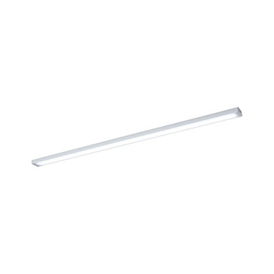Slim white LED ceiling light made of aluminum for modern indoor lighting and energy-efficient room illumination
