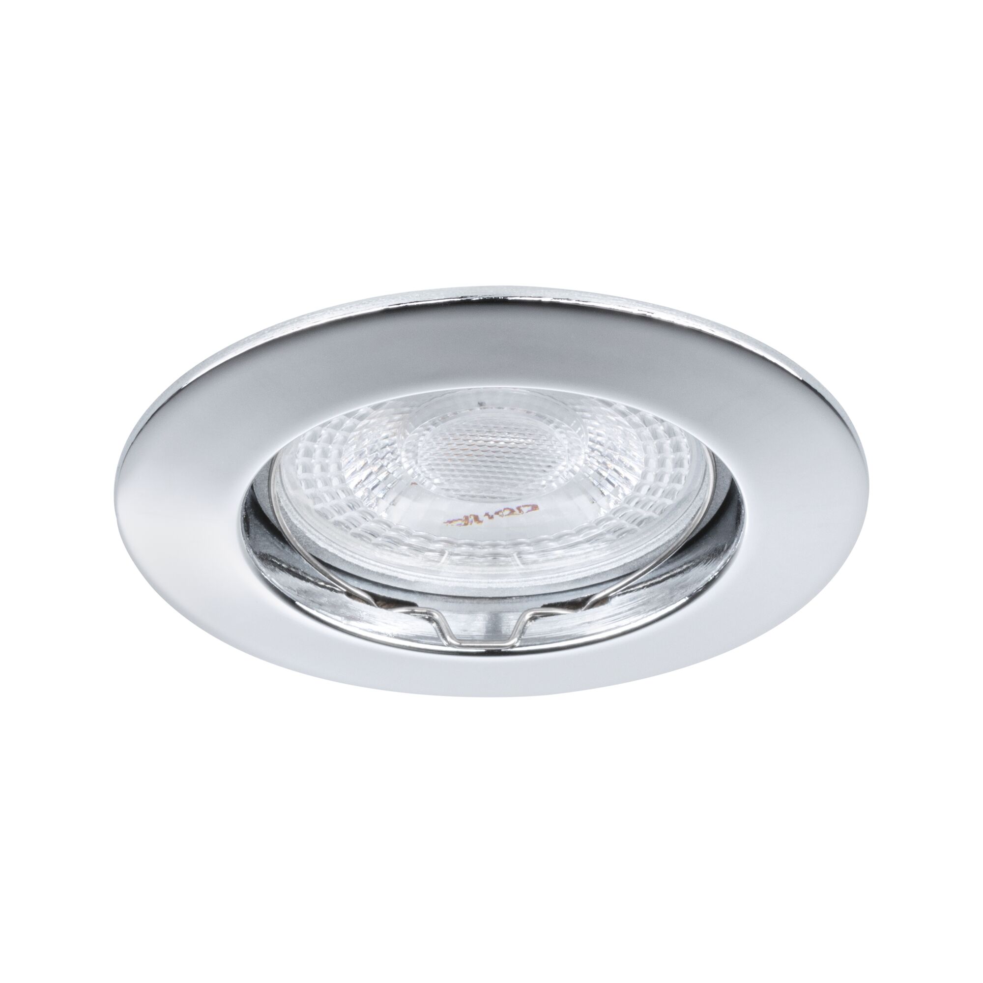 Ronde inbouwspot van geborsteld aluminium in zilver voor moderne LED-verlichting