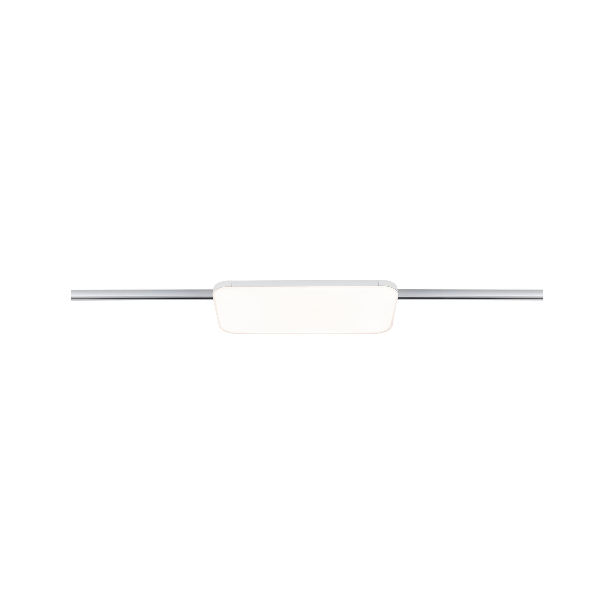 URail Panel Campo 1541,7lm 15,5W 3000K dimmable 230V White Modern LED ceiling light with rectangular white diffuser and silver aluminum frame for living spaces