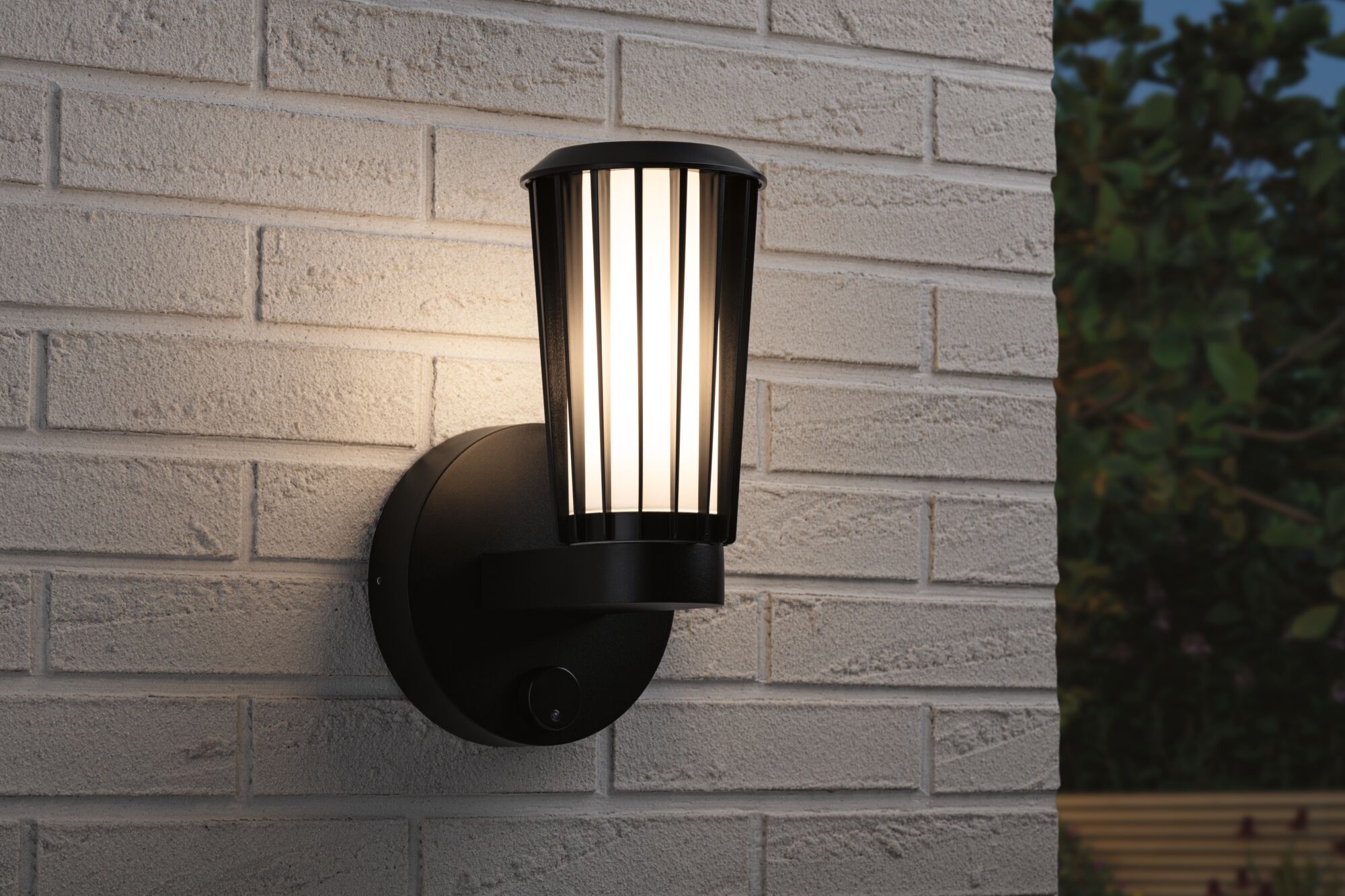 ModuShine Support mural Émission lumineuse simple IP44 rond Anthracite