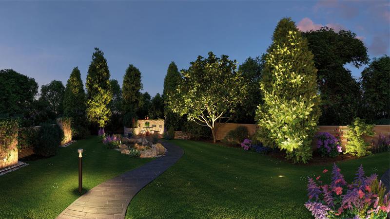 Mit dem Gartensystem Plug & Shine sind kreativen Gartengestaltung kaum Grenzen gesetzt. Gartensystem Plug & Shine von Paulmann