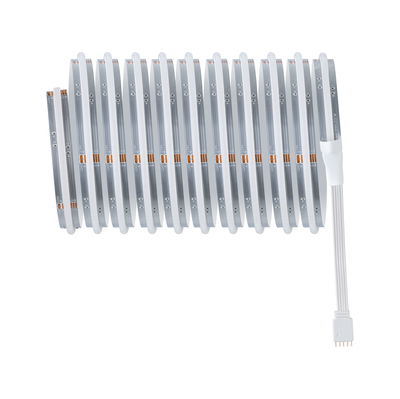 Bande LED flexible avec revêtement en silicone blanc et connecteur 4 broches pour éclairage polyvalent