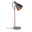 Neordic Table luminaire Orm E27 max. 20W Grey/Matt copper Metal/Concrete Modern table lamp with grey metal shade, copper stand and round concrete base for living spaces