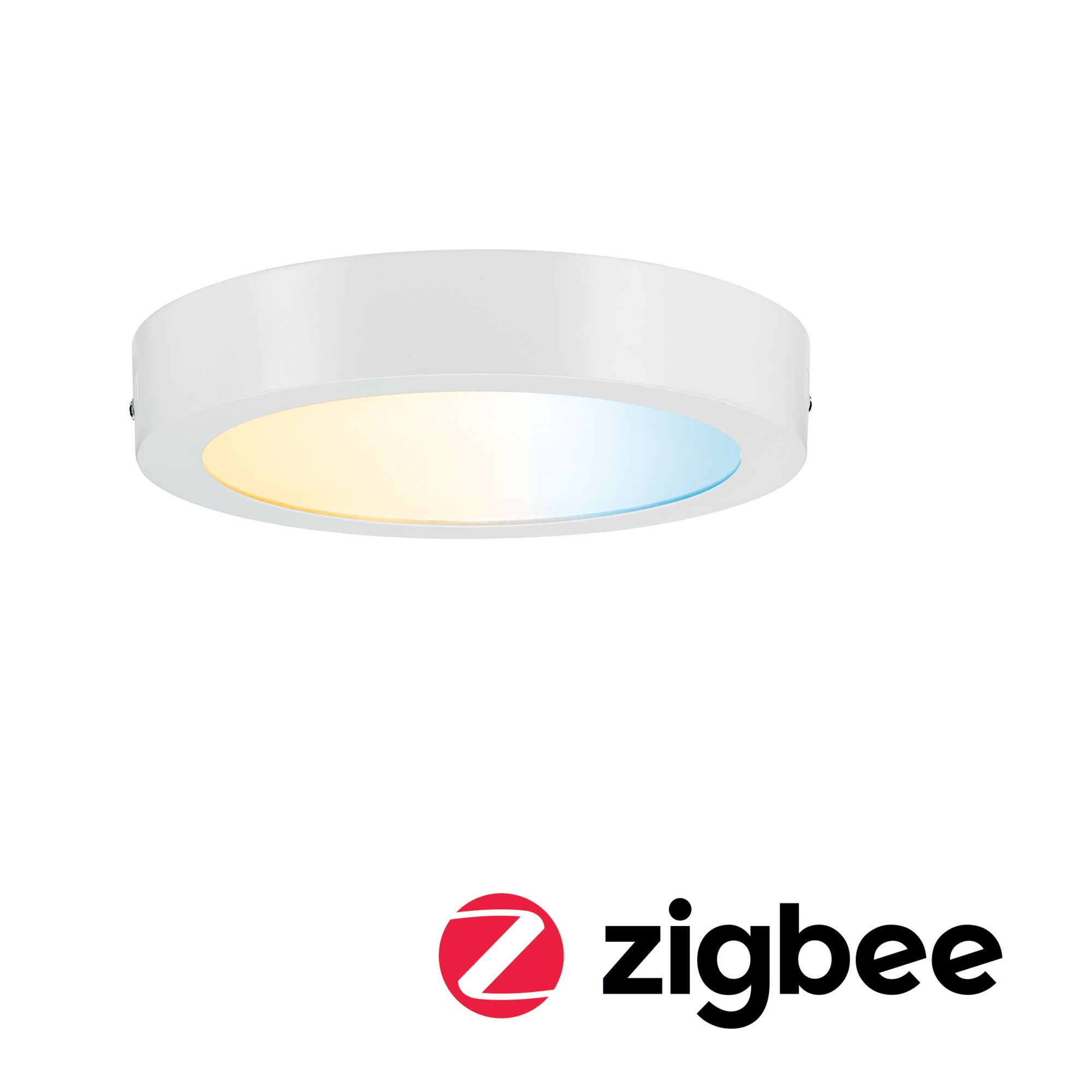 LED Panel Smart Home Zigbee 3.0 Cesena round 225mm 11W 750lm Tunable White Matt white dimmable Round white LED ceiling light with warm and cool white light for smart Zigbee control