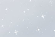 Weiße Oberfläche mit funkelnden Lichtreflexen und glitzernden Sterneneffekten für Dekoration und Beleuchtung