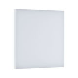Square white LED ceiling light made of plastic for modern indoor lighting