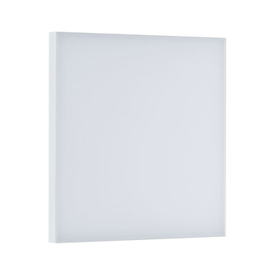 Square white LED ceiling light made of plastic for modern indoor lighting