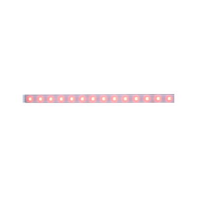 Red LED light strip with transparent casing for decorative lighting and accent highlights