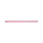 Roter LED-Lichtstreifen mit transparentem Gehäuse für dekorative Beleuchtung und Akzente