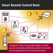 Schéma Smart Remote Control Basic avec commande des lumières et appareils via application et voix