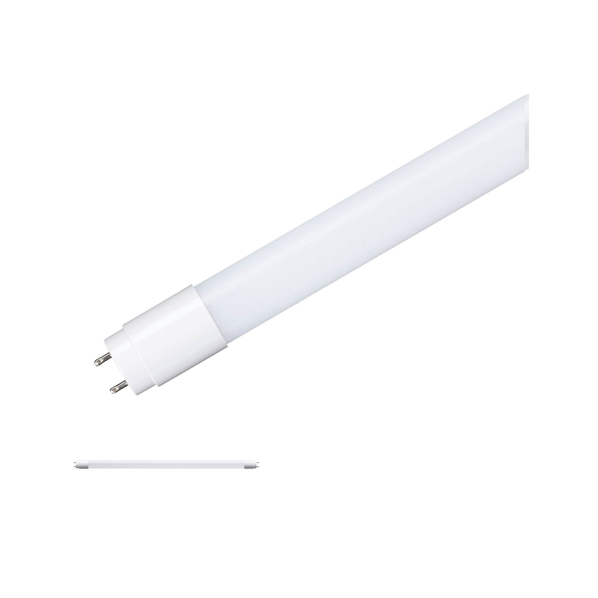 Tube LED blanc avec deux broches métalliques, lampe fluorescente économique pour éclairage intérieur