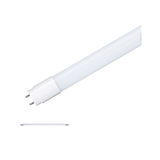 White LED tube light with two metal pins, energy-saving fluorescent lamp for indoor lighting