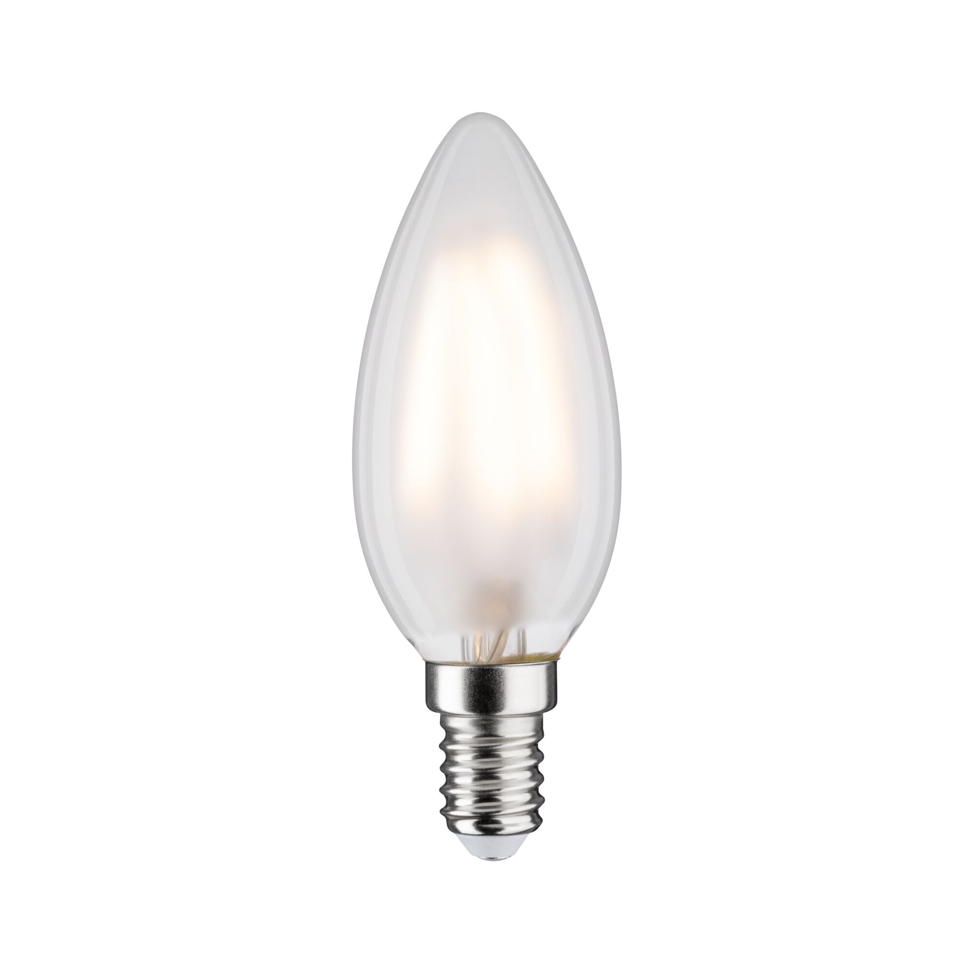 Klares LED-Leuchtmittel in Kerzenform mit E14-Fassung für energiesparende Beleuchtung