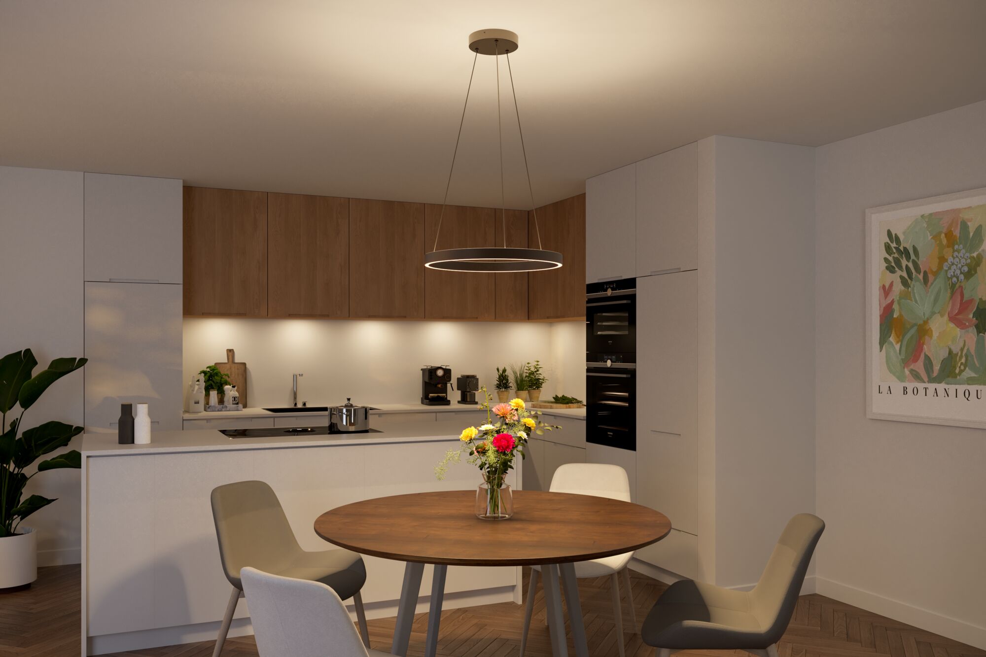 LED Pendelleuchte 3-Step-Dim Talione 2700K 1800lm 32W Titanium