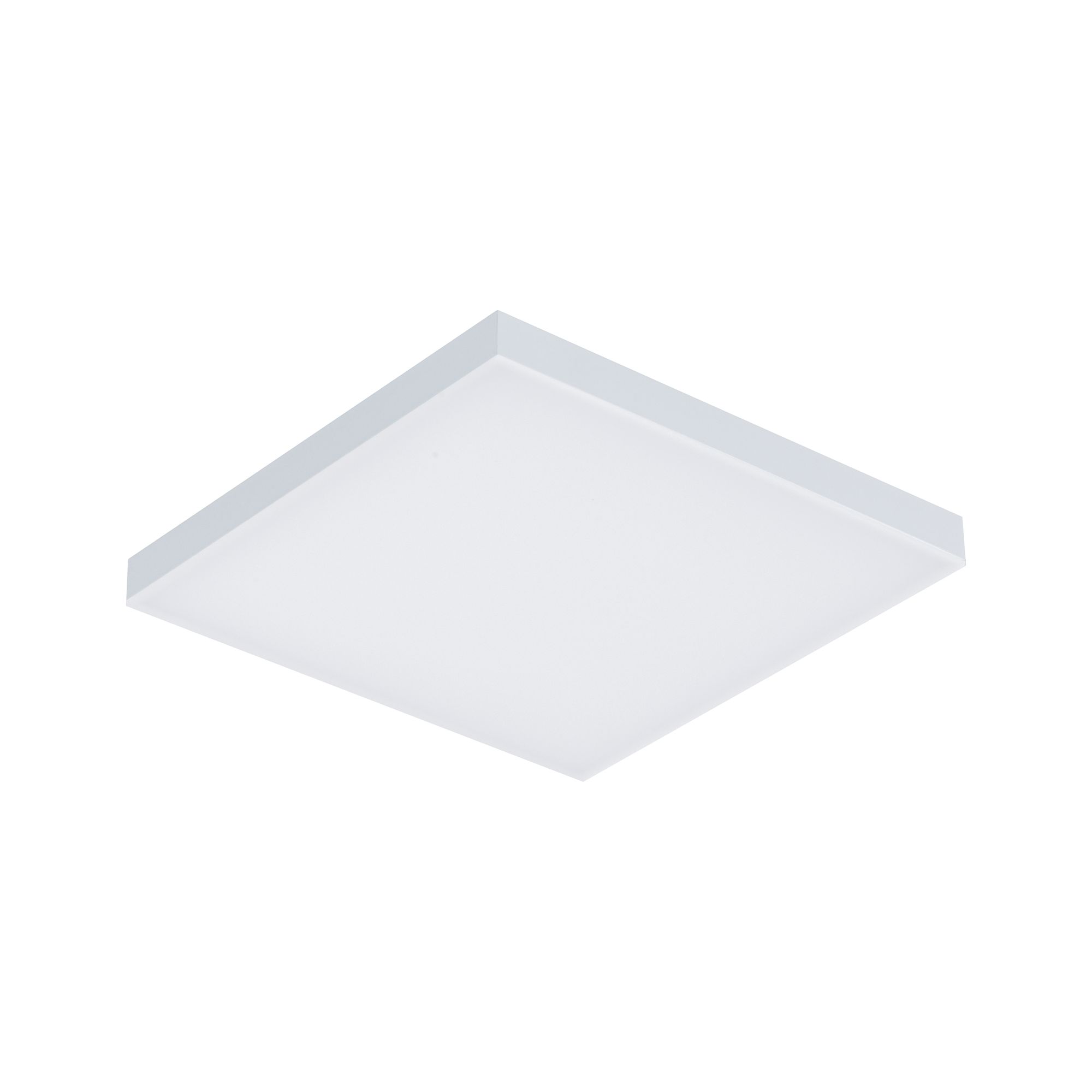 Quadratische weiße LED-Deckenleuchte aus Kunststoff für modernes Raumlicht