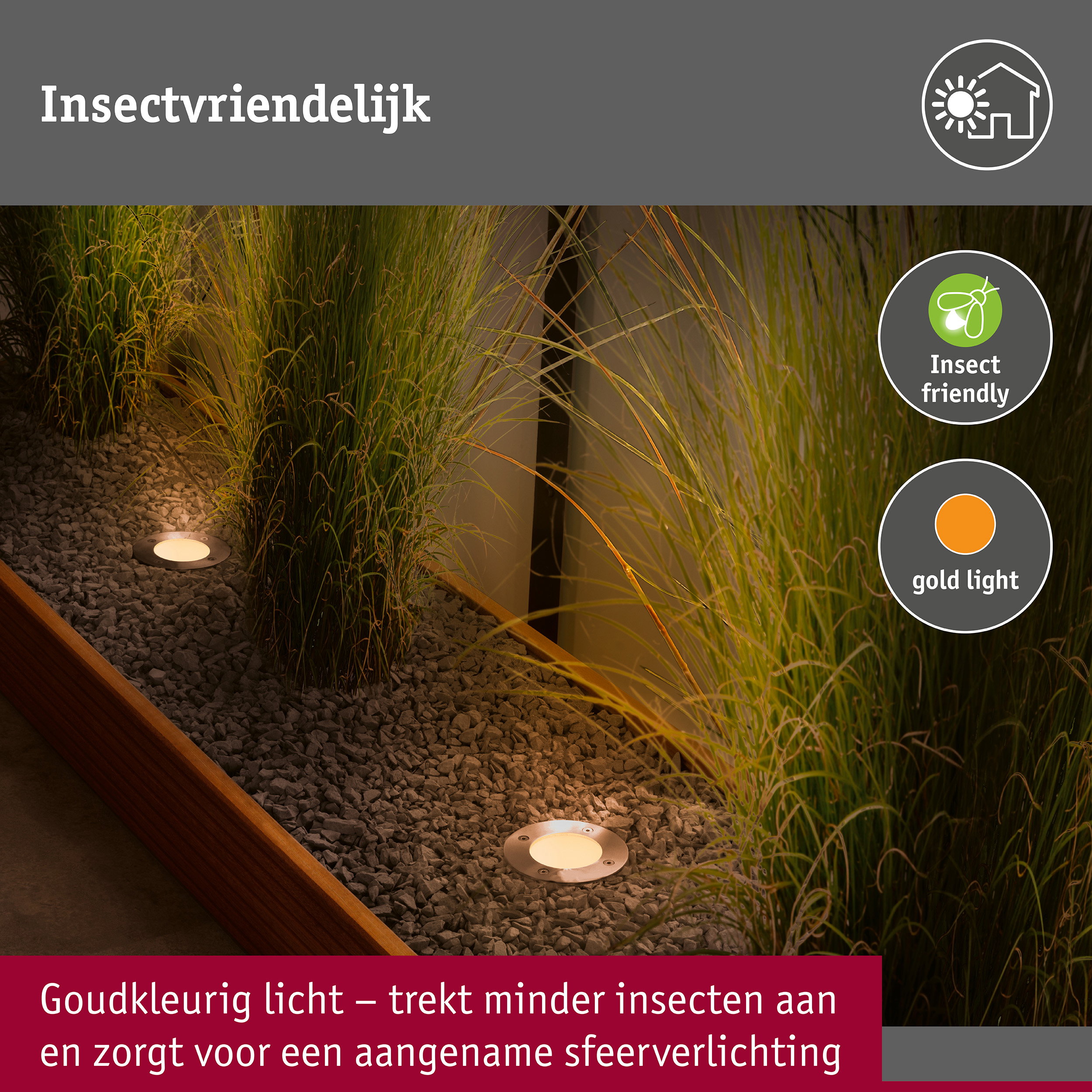 LED-grondinbouwlamp Floor insectvriendelijk IP65 cilindrisch 110mm 2200K 4,3W 320lm 230V 38° Edelstaal geborsteld edelstaal/Kunststof