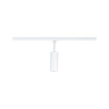 Moderne witte metalen LED-plafondspot voor railsystemen, minimalistisch ontwerp