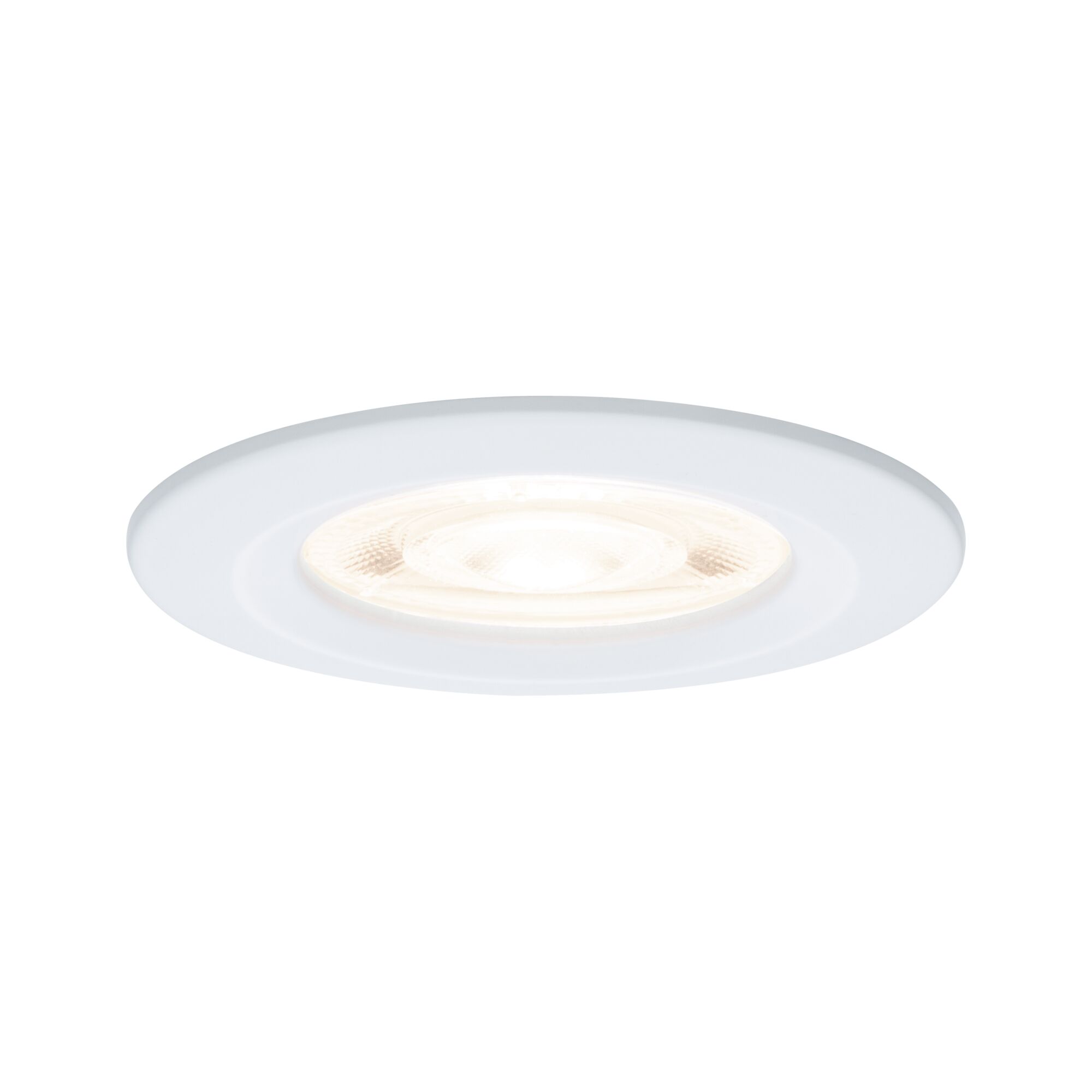 Rundes weißes LED-Einbauleuchte mit warmweißem Licht für moderne Innenbeleuchtung