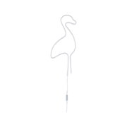 White flexible LED light strip shaped like a duck with remote control for decorative lighting