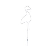 White flexible LED light strip shaped like a duck with remote control for decorative lighting