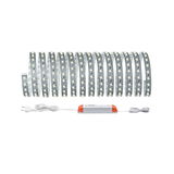 Flexible LED strip light with white illumination and power supply, energy-saving indoor lighting solution