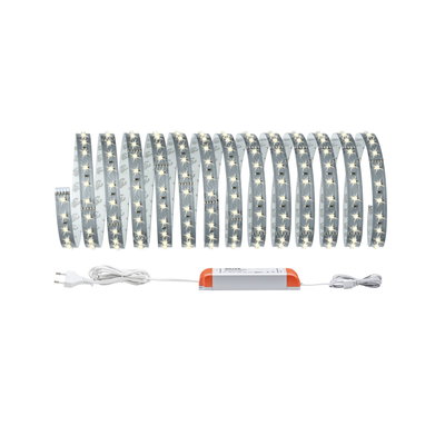 Flexible LED-Lichtleiste mit weißem Licht und Netzteil, energiesparende Beleuchtung für Innenräume