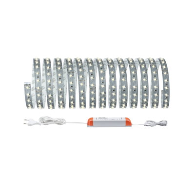 Bande LED flexible avec lumière blanche et alimentation, éclairage intérieur économique en énergie