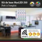 Kit LED MaxLED 250 avec RGBW et blanc réglable, contrôle intelligent compatible Alexa et Google Assistant