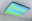 Square LED ceiling light with black frame and blue-green gradient for modern ambient lighting