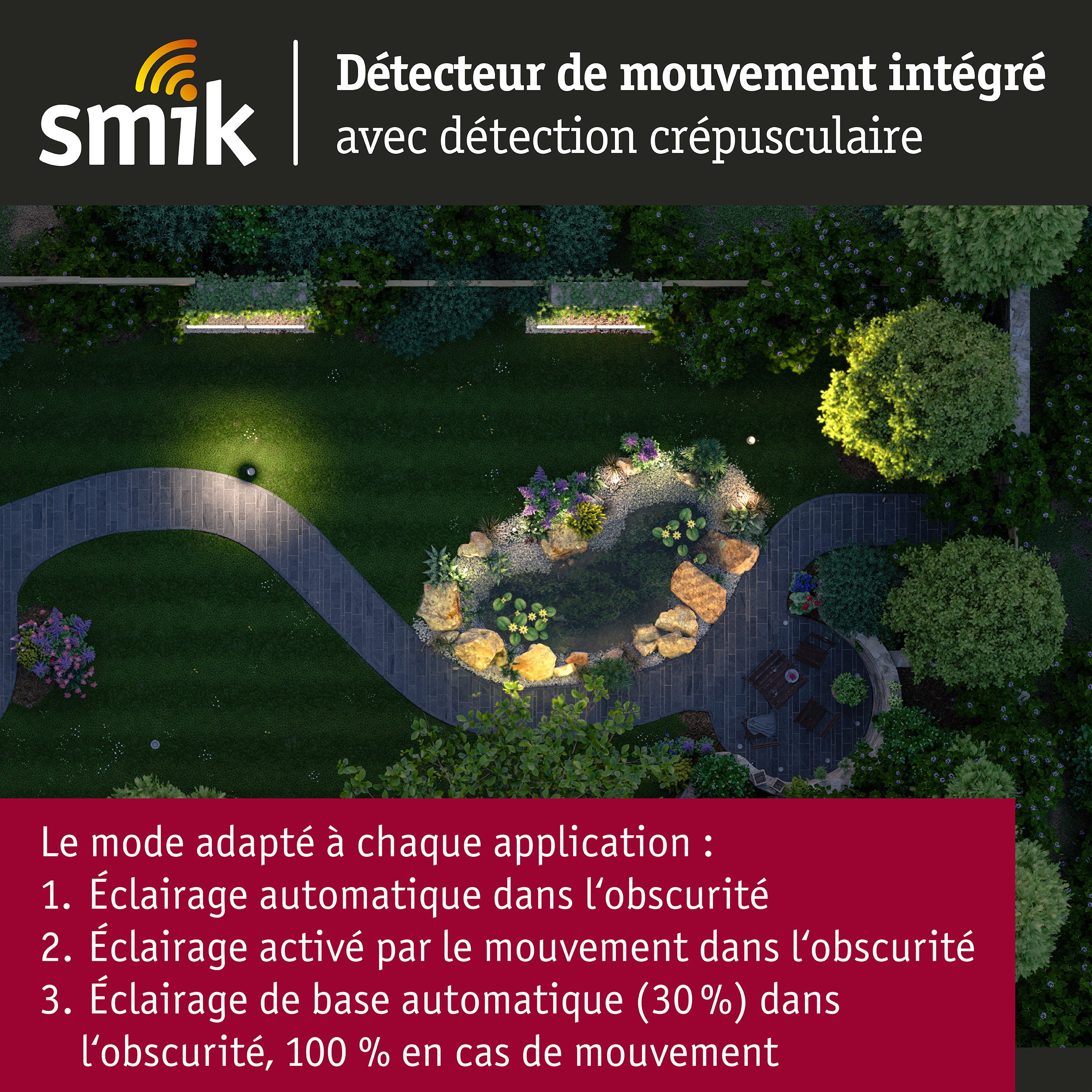 Capteur Smart Home Zigbee 3.0 capteur de mouvement} Blanc
