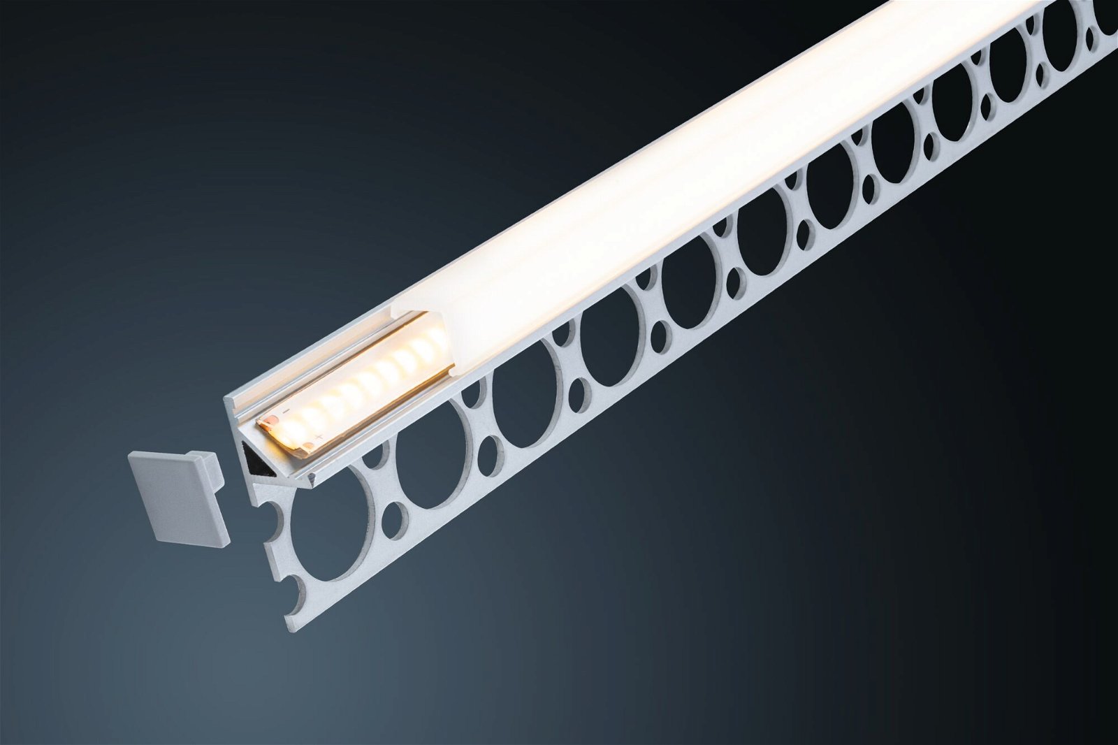 LumiTiles LED Strip profile Frame 2m Anodised aluminium/Satin